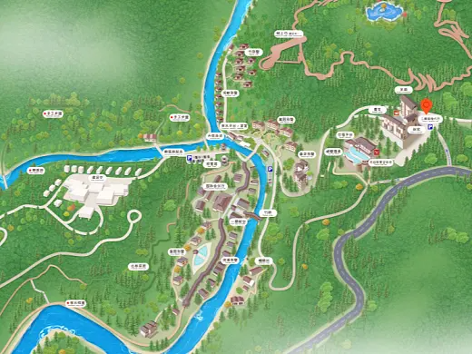 蒋湖农场结合景区手绘地图智慧导览和720全景技术，可以让景区更加“动”起来，为游客提供更加身临其境的导览体验。